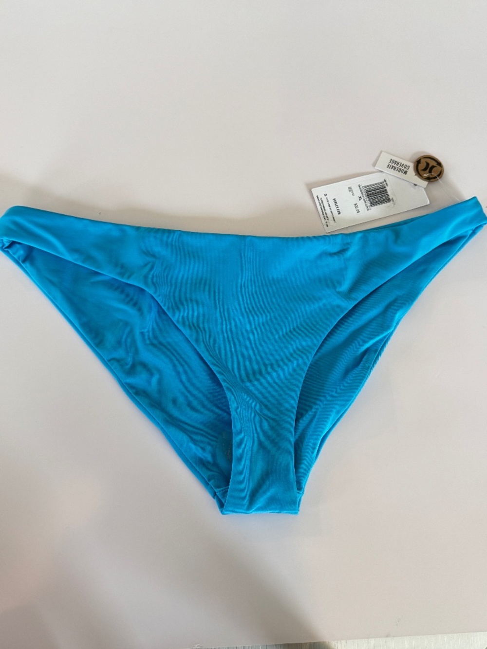Hurley Bright Blue Moderate-Coverage Bikini Bottom